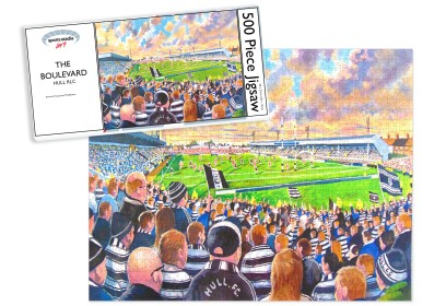 The Boulevard Stadium Fine Art Jigsaw Puzzle - Hull Rugby League